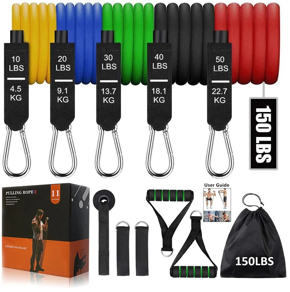 Bandas de resistencia para fitness de 150 libras