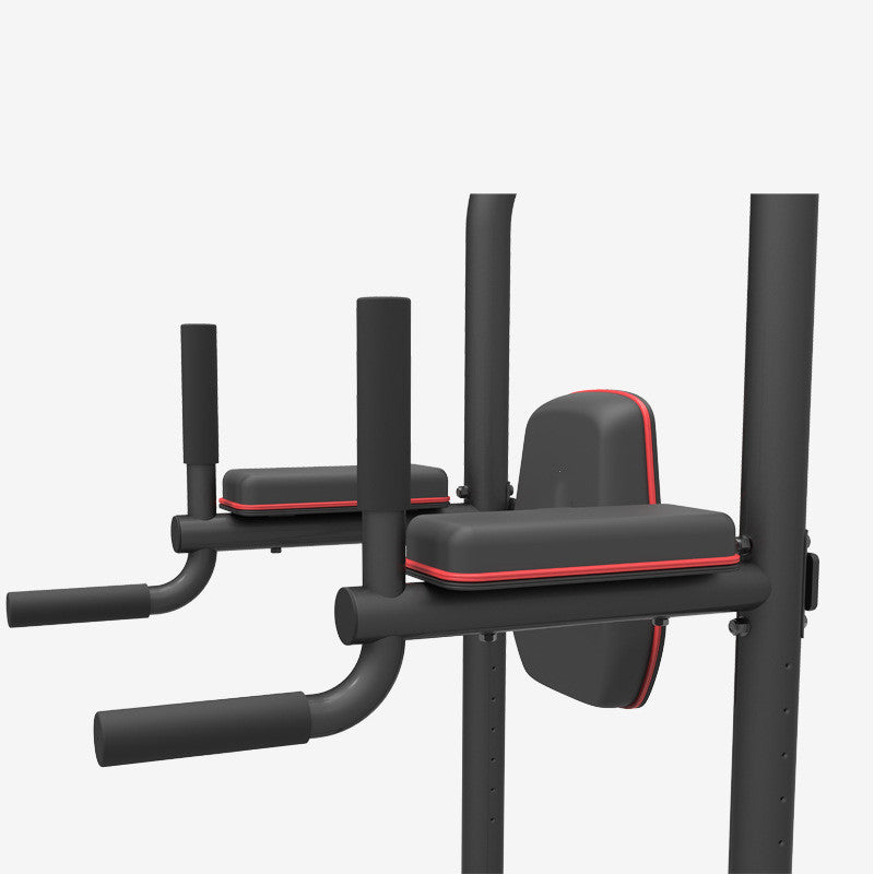 Entrenador de dominadas con barra individual y doble ajustable para el hogar