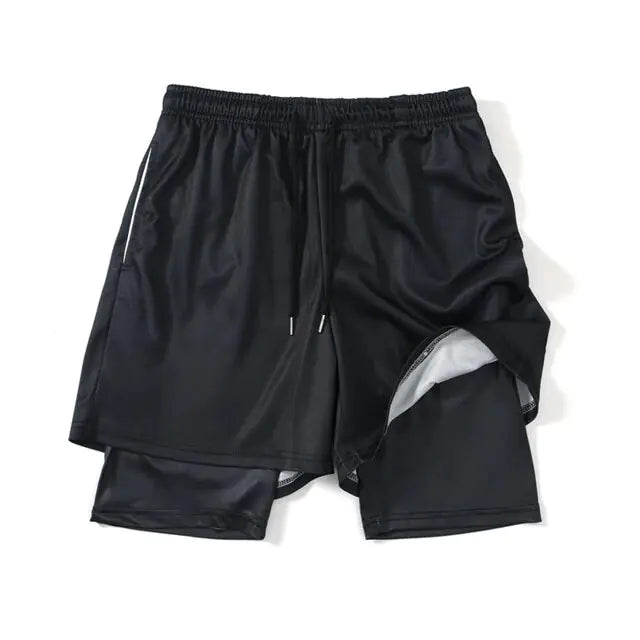 Pantalones cortos deportivos negros de anime
