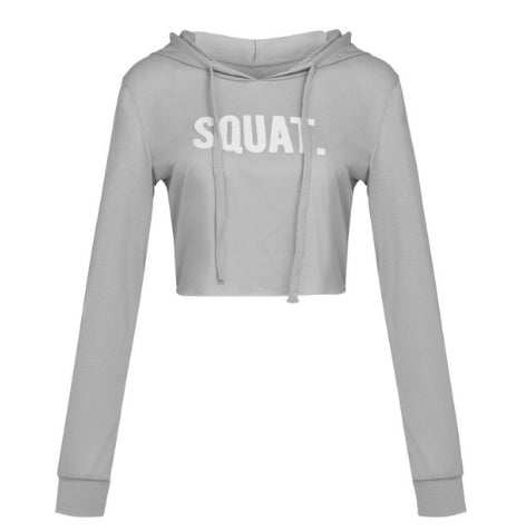 Illumino360Fitness Women's Active Hoodies Long Sleeve Crop Top