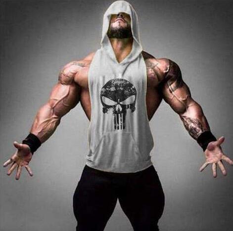 CAMISETA DE MUSCULACIÓN CON CAPUCHA