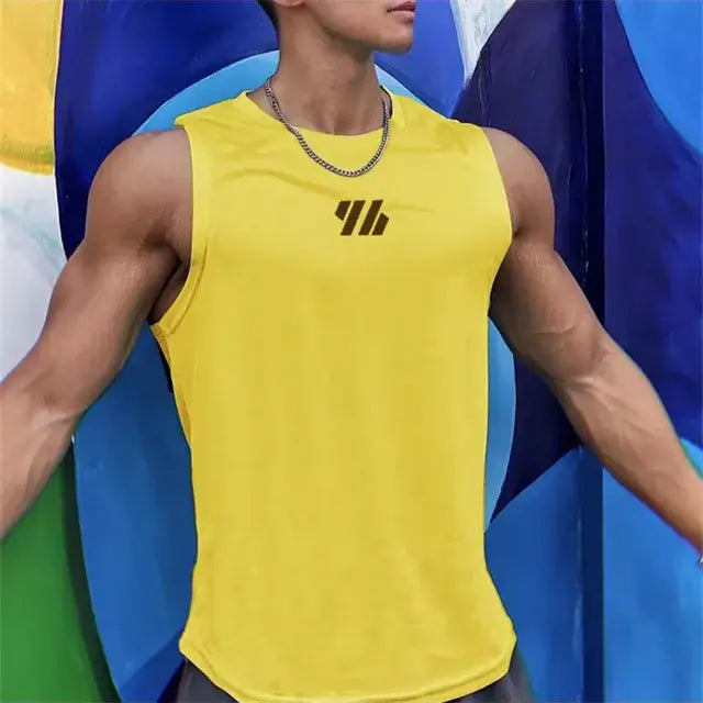 Gym Vest High Quality mesh Shirt Sleeveless T-shirts