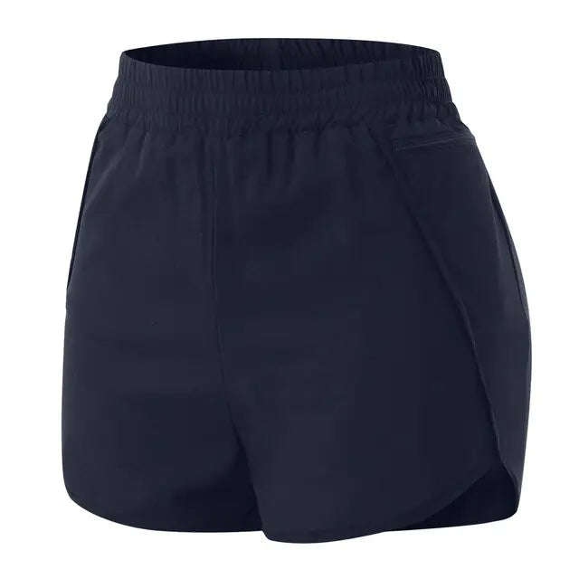 Pantalones cortos de entrenamiento transpirables para mujer