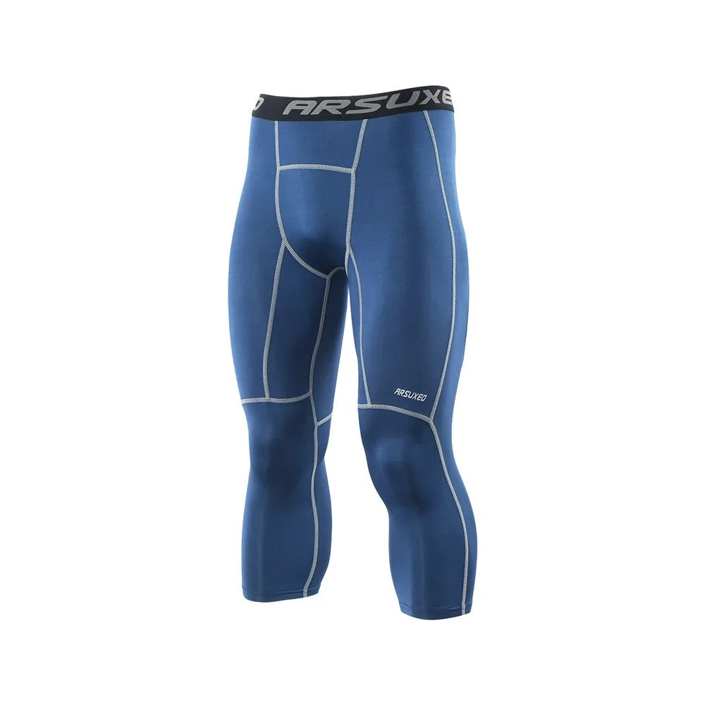 ARSUXEO Men's Compression Running Tights