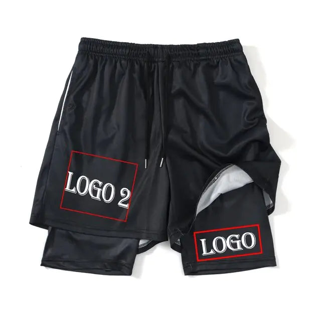 Pantalones cortos deportivos negros de anime