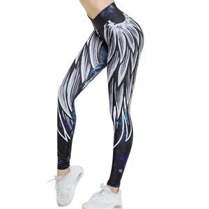 Leggings con estampado de alas para mujer