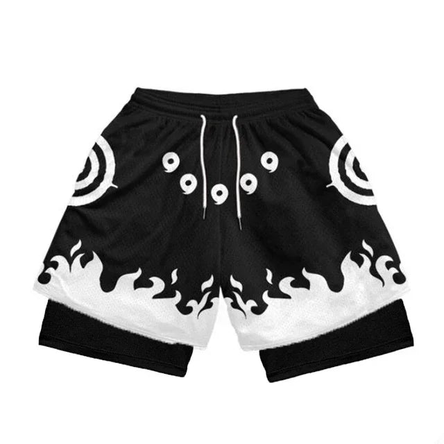 Illumino360 Men's Anime Sport Shorts, Activewear, Jogging