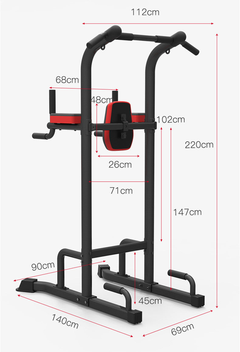 Entrenador de dominadas con barra individual y doble ajustable para el hogar