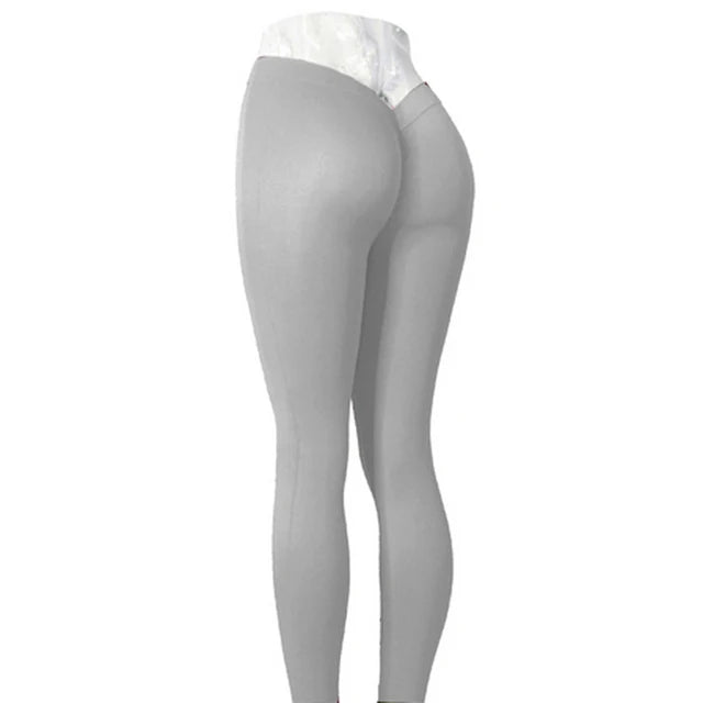 Women's Premium Nylon V Back Booty Yoga Pants
