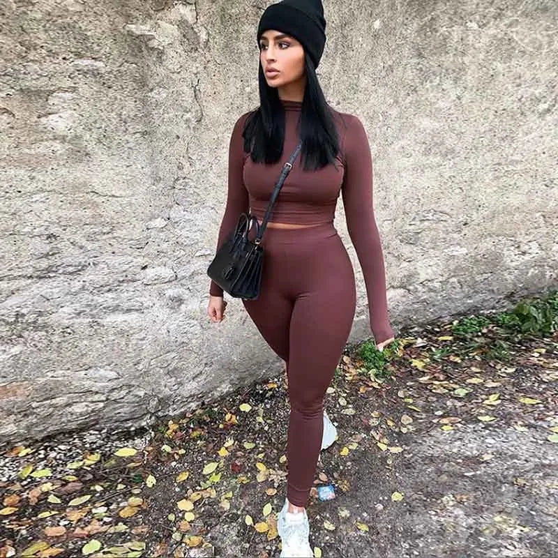 Illumino360 Women's Sport Fitness 2 Two Piece Set Tracksuit