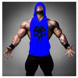 CAMISETA DE MUSCULACIÓN CON CAPUCHA