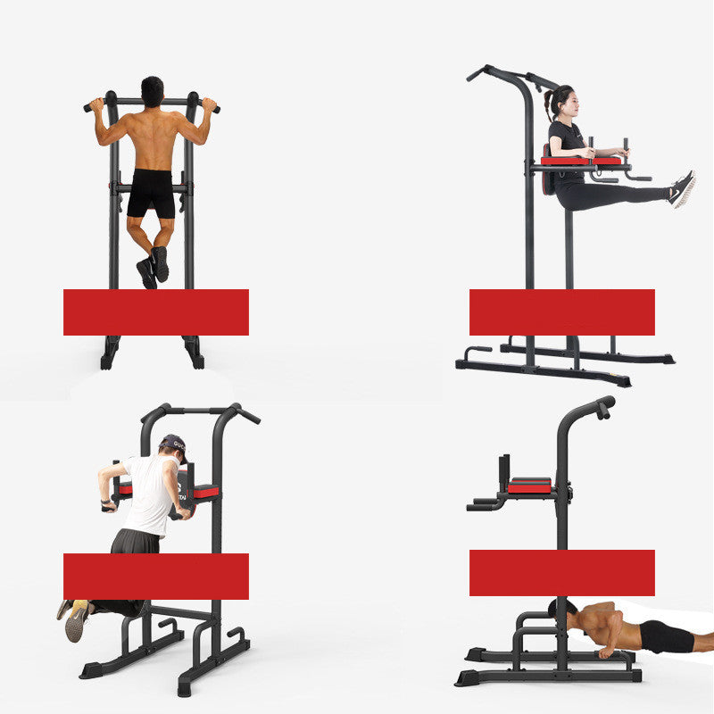 Entrenador de dominadas con barra individual y doble ajustable para el hogar