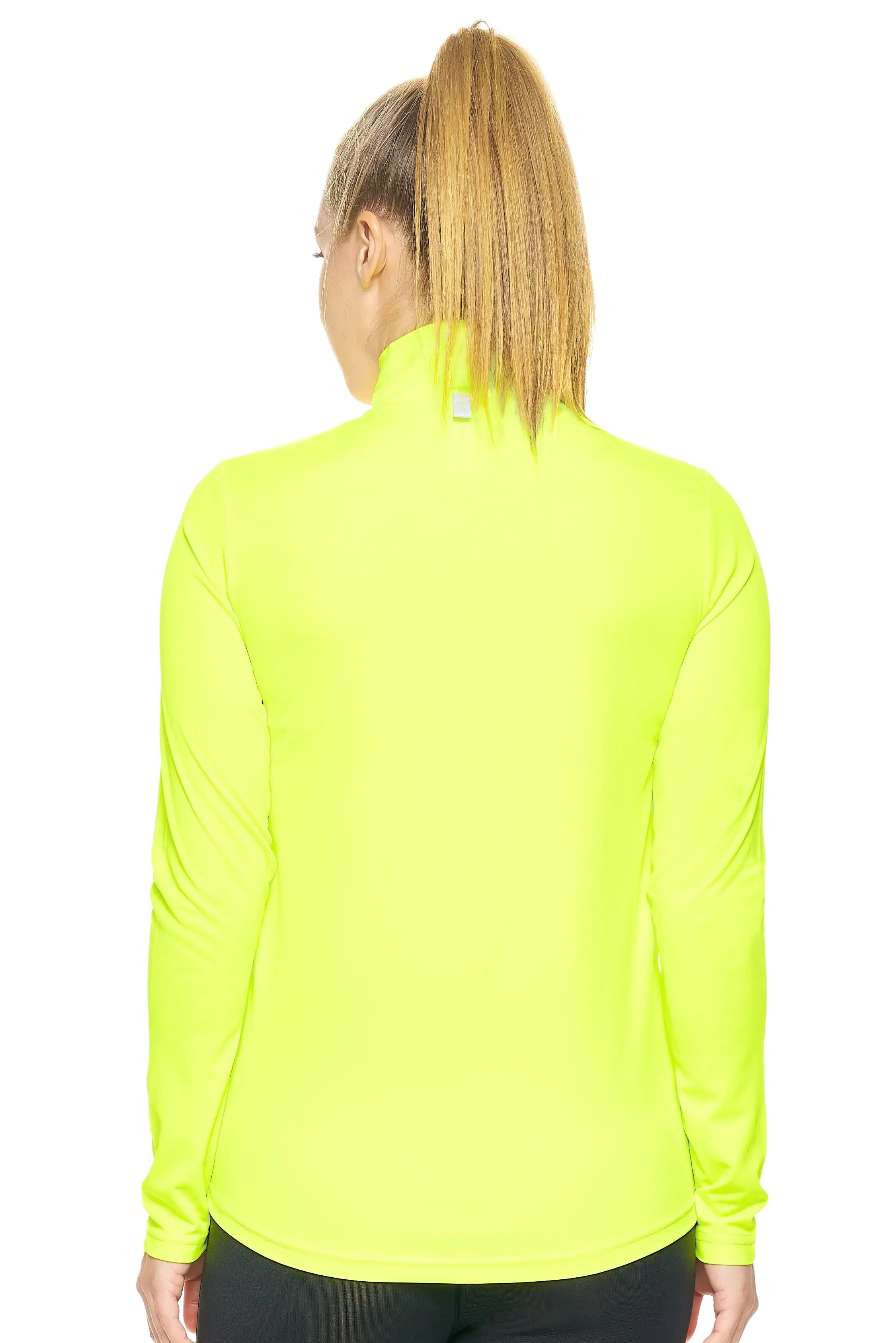 Camiseta de entrenamiento con cremallera de un cuarto Dri Max para mujer