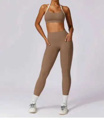 Premium Colorful Beauty Back Yoga set