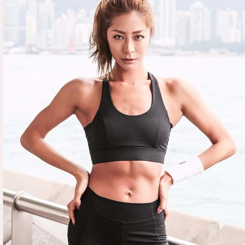 Premium Strap Push Up Sports Bra