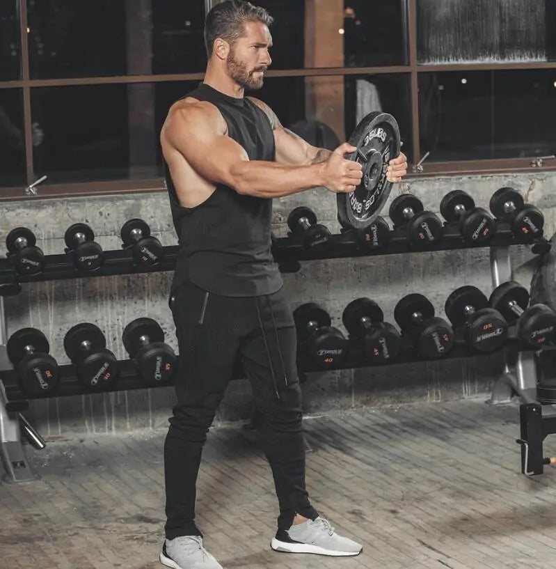 Chaleco sin mangas de fitness para culturismo