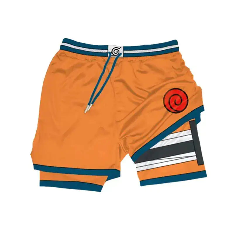 Pantalones cortos deportivos 2 en 1 Anime Berserk para hombre