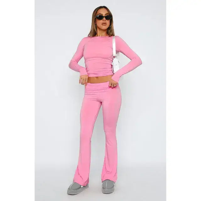 Solid Flare Yoga Pants
