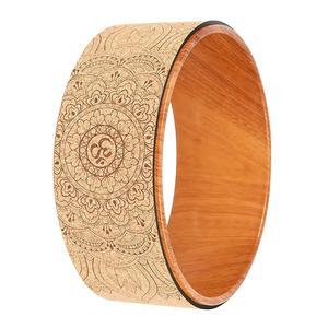 Rodillo de yoga con rueda trasera de corcho, entrenamiento y práctica de yoga