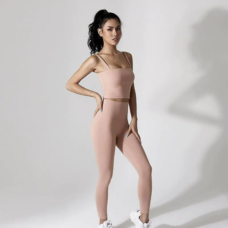 Sports Bra and Yoga Outfit - Two Piece Set