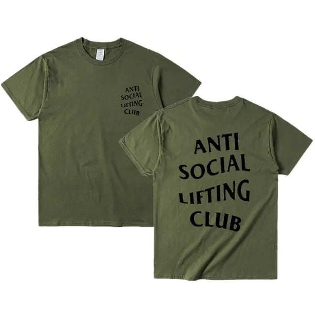 Camiseta del club de levantamiento antisocial