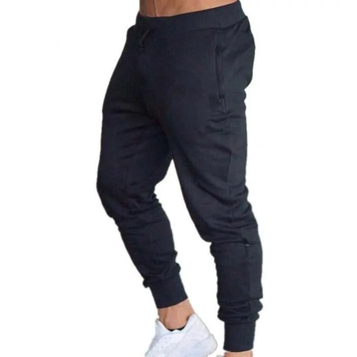 Pantalones deportivos grises para correr con músculos para hombre