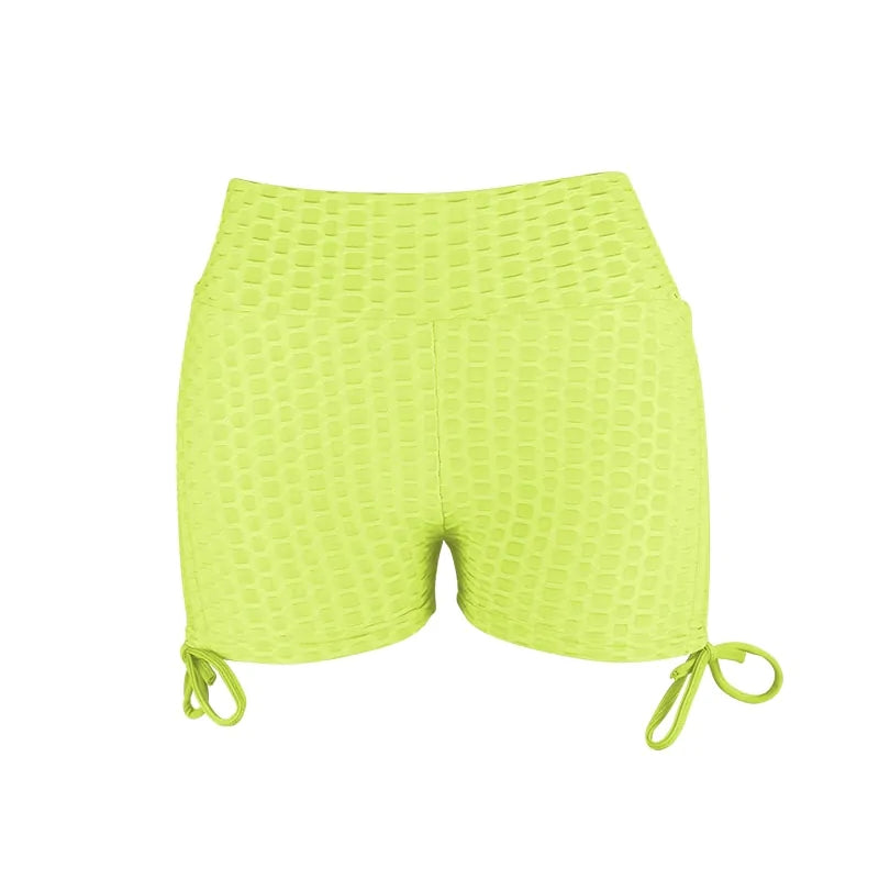 Illumino360Fitness Women's Elastic High Waist Workout Shorts