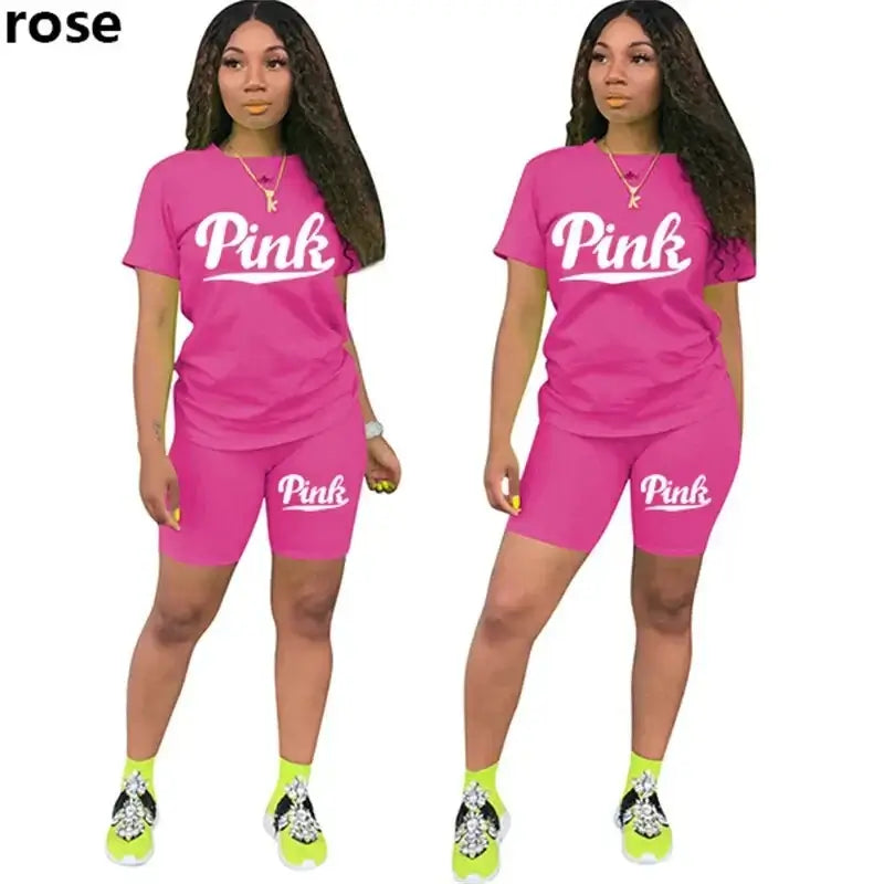 2 Pcs Sweatsuit for Women - Top and Short Set