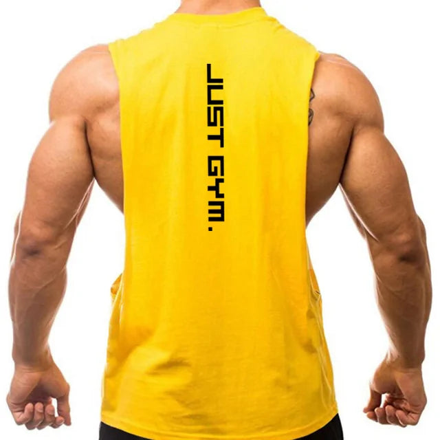"Just Gym" Hoodies Tank Top