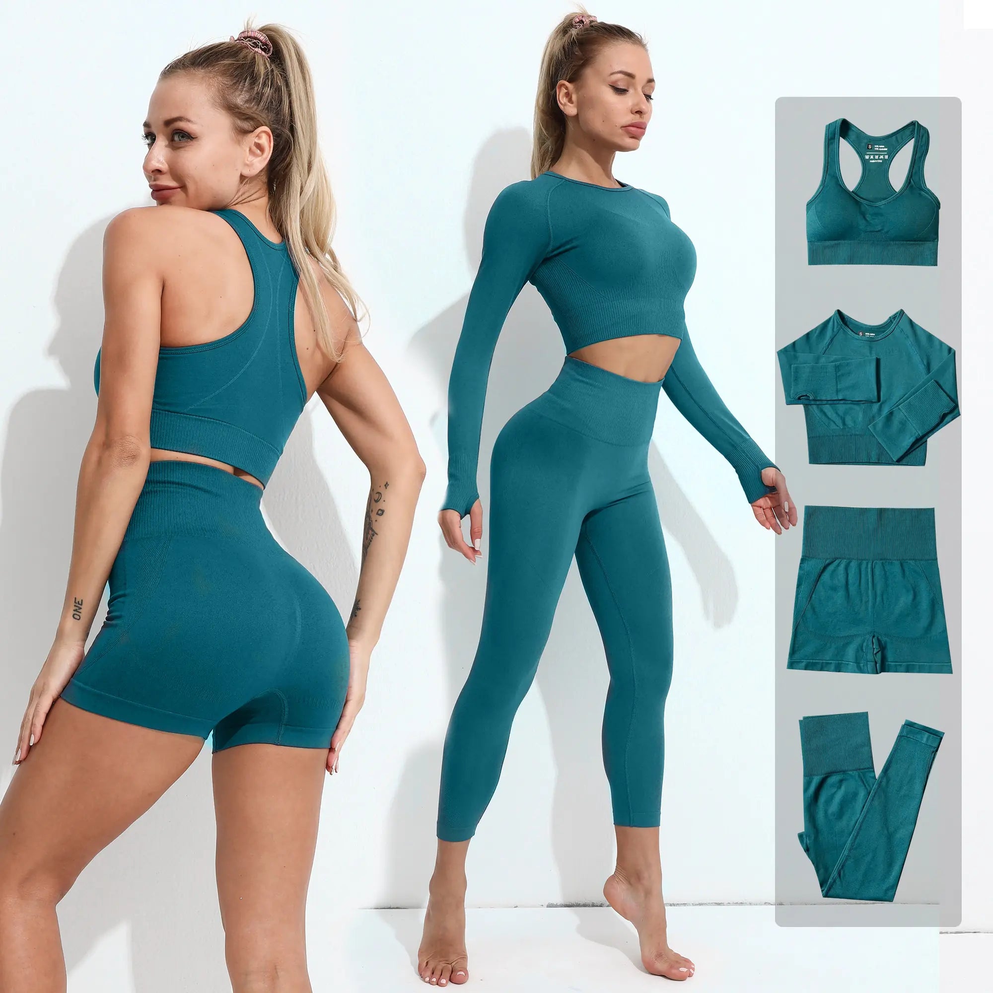 Illumino360Fitness 2/3/4PCS Seamless Women Yoga Set