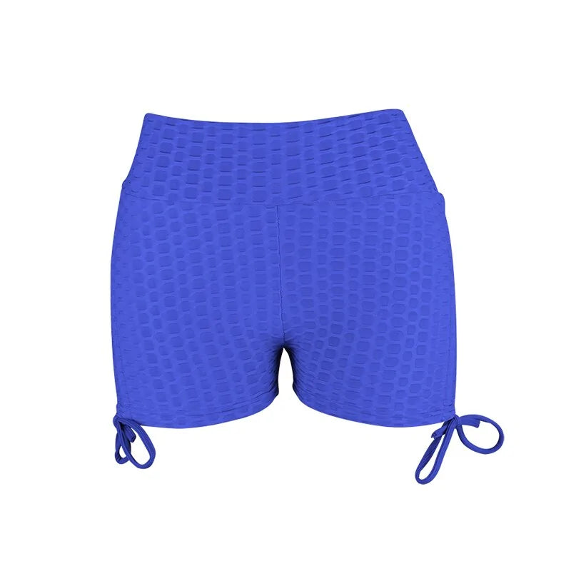 Illumino360Fitness Women's Elastic High Waist Workout Shorts
