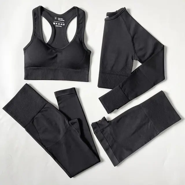 Illumino360Fitness 2/3/4PCS Seamless Women Yoga Set