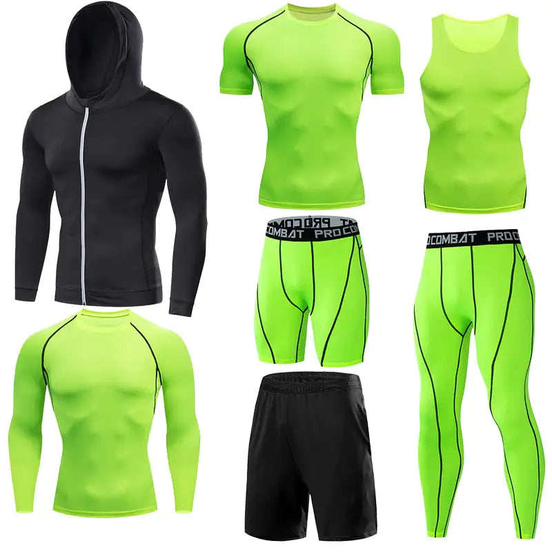 Illumino360Fitness Men's Premium Compression Shorts