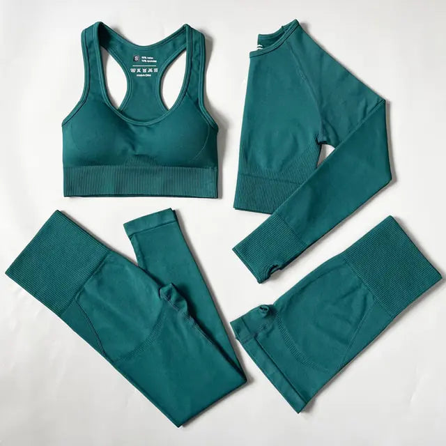 Illumino360Fitness 2/3/4PCS Seamless Women Yoga Set