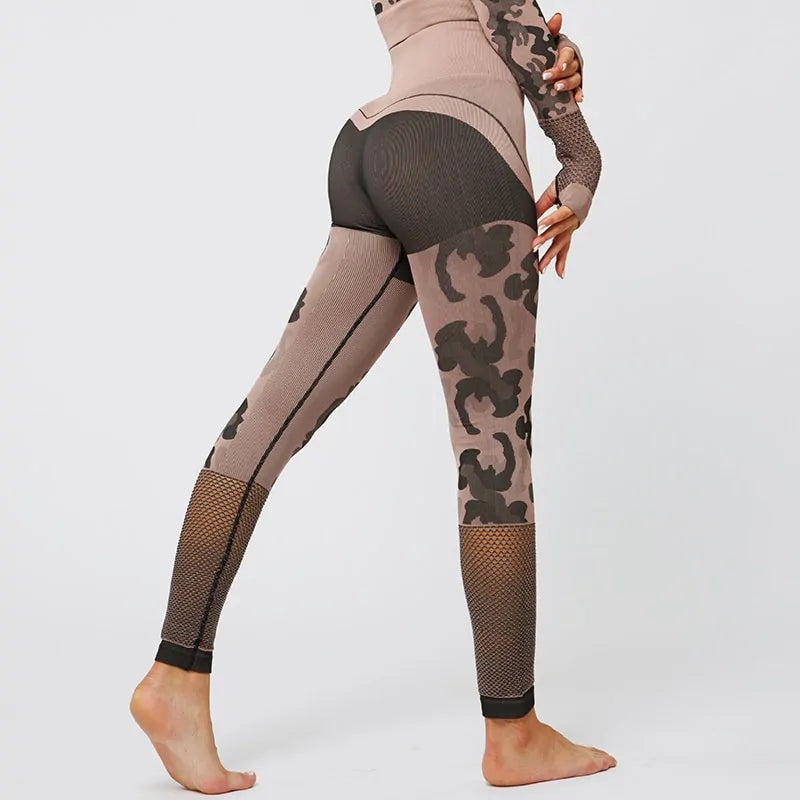 Leggings push up de malla premium
