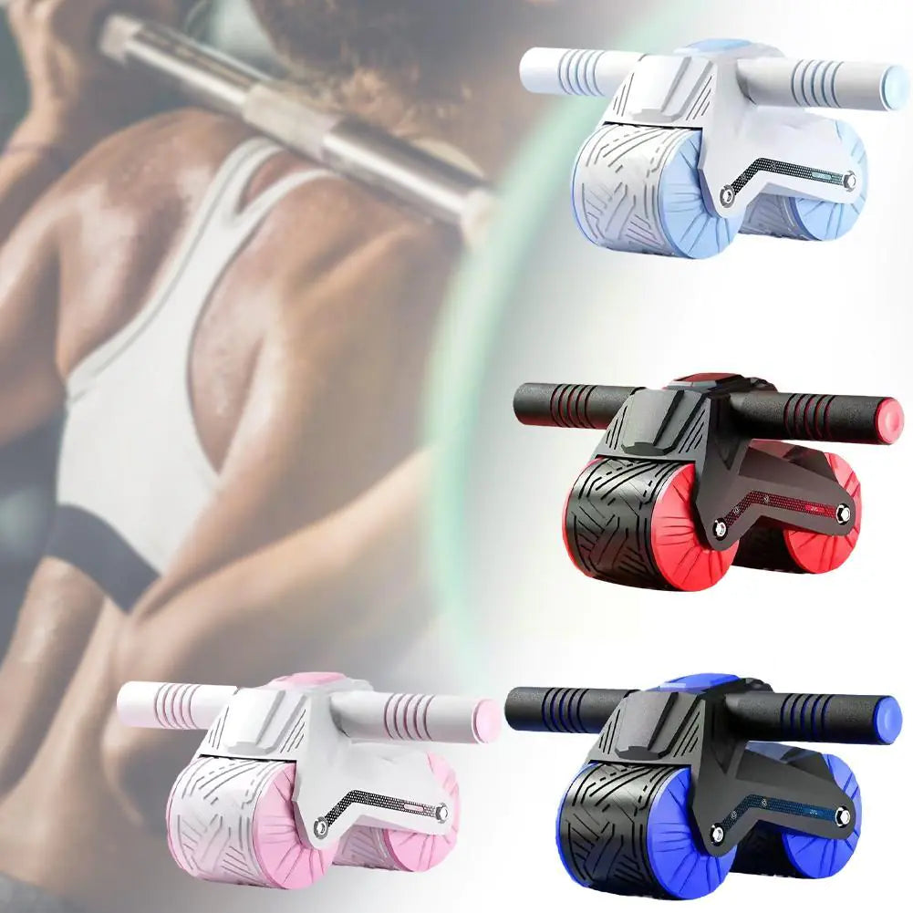 Rodillo abdominal para entrenamiento del core con ruedas dobles