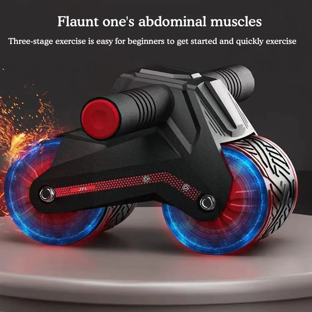 Rodillo abdominal para entrenamiento del core con ruedas dobles