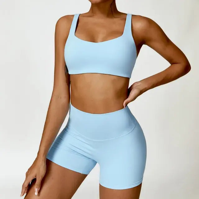Traje de yoga de 2 piezas para mujer
