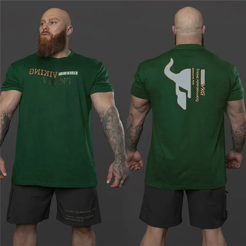 Illumino360Fitness Viking Men's Gym Bodybuilding T-Shirt