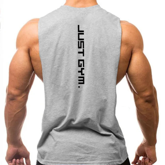 "Just Gym" Hoodies Tank Top