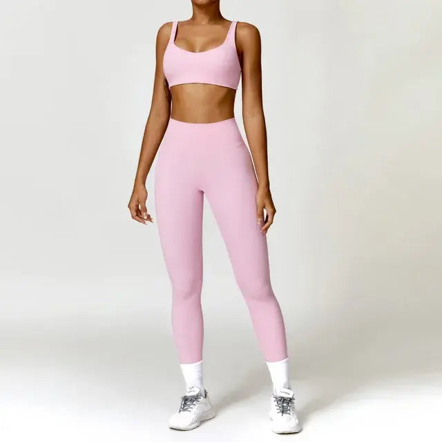 Traje de yoga de 2 piezas para mujer
