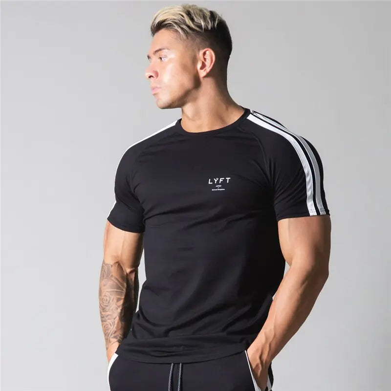 Camiseta de algodón de culturismo y fitness