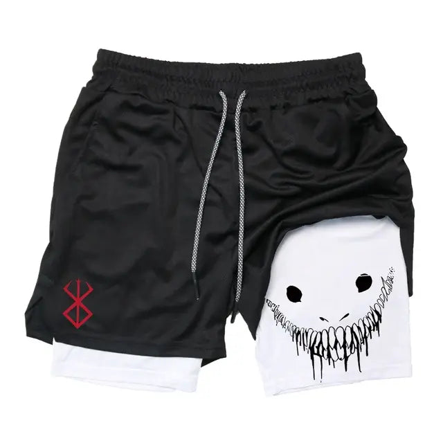 Pantalones cortos de running 2 en 1 para hombre
