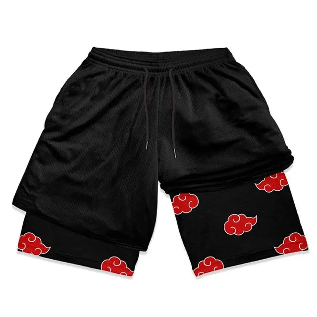 Illumino360 Men's Anime Sport Shorts, Activewear, Jogging