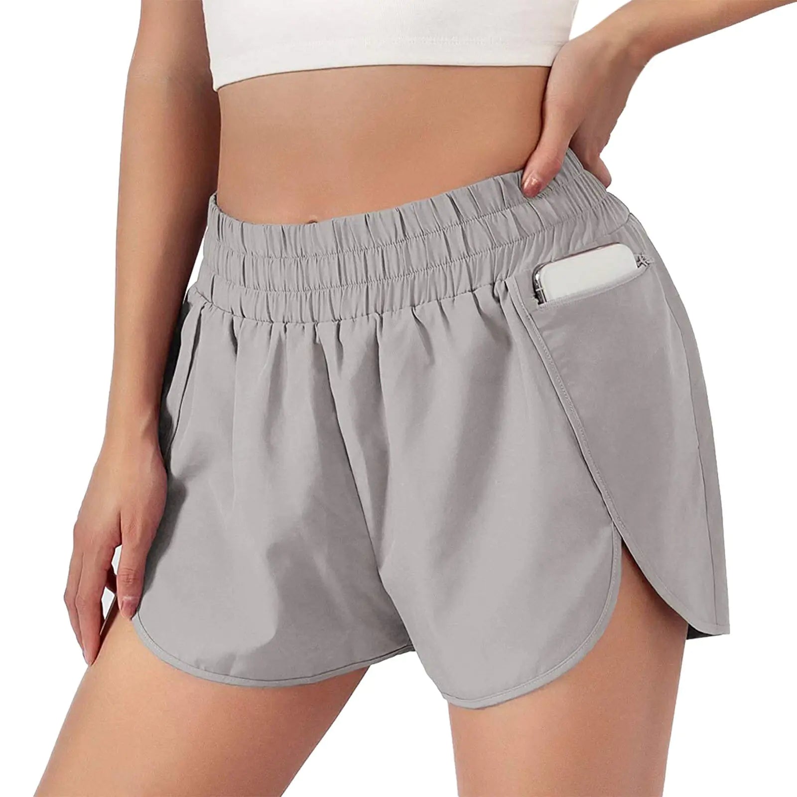 Pantalones cortos de entrenamiento transpirables para mujer