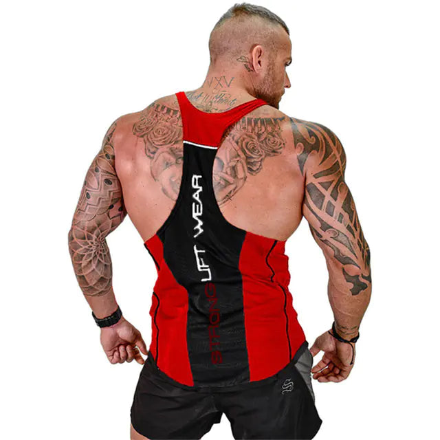 Men's Elastic Breathable Fitness Stringer for Lifting