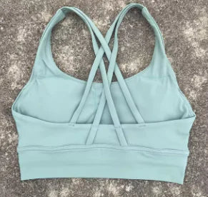 Women's Pro Cross Back Fitness Sport Bra