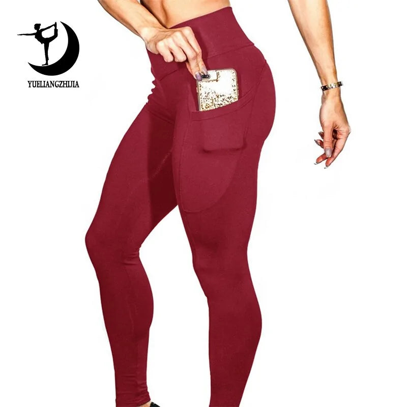 Yoga Running Pants with Pocket