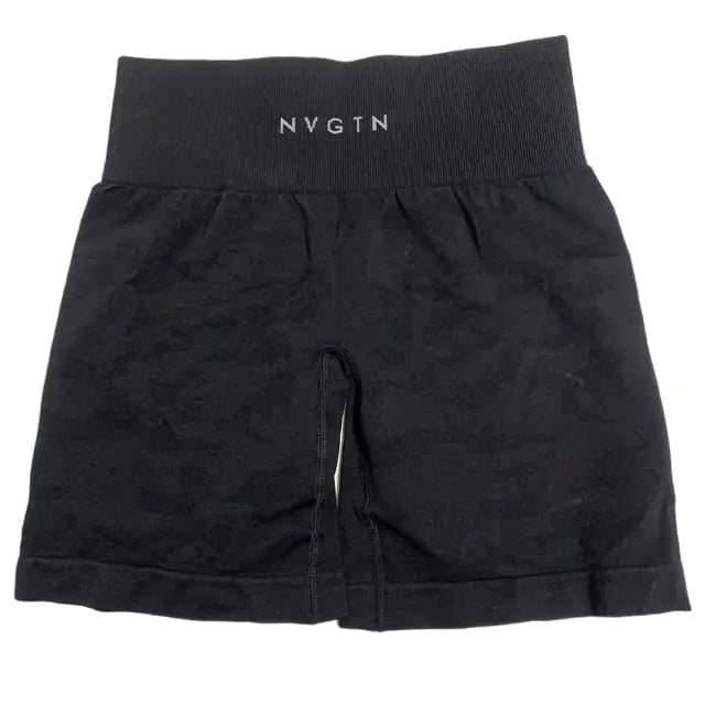 Pantalones cortos sin costuras de camuflaje para mujer