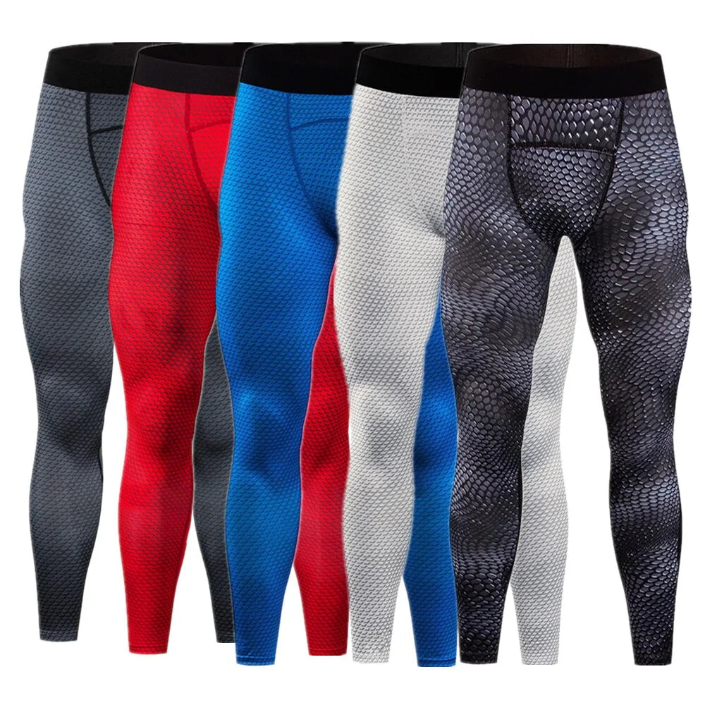 Mallas de compresión para correr para hombre: mallas de fitness para gimnasio